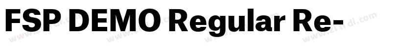 FSP DEMO Regular Re字体转换